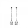 boucles oreilles en cristal et argent muguet Lalique