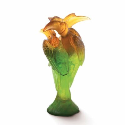 Sculpture-Daum-Calaos-orange-vert-daum