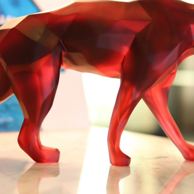 panthere-cristal-rouge-daum-orlinski