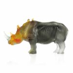 sculpture-rhinoceros-gris-ambre-daum
