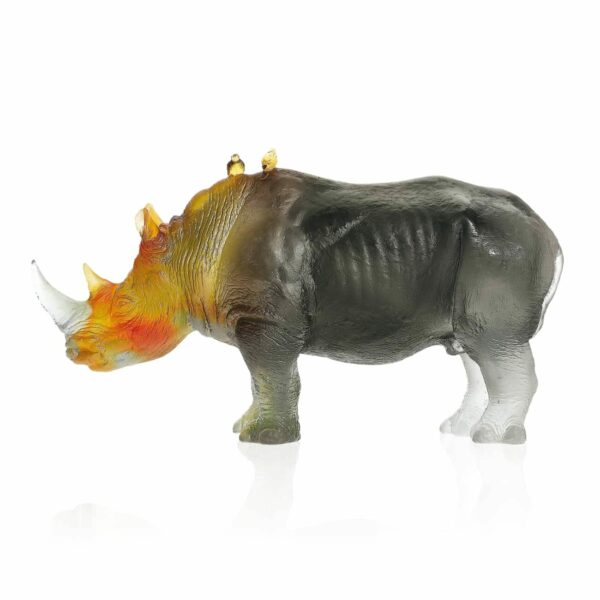 sculpture-rhinoceros-gris-ambre-daum