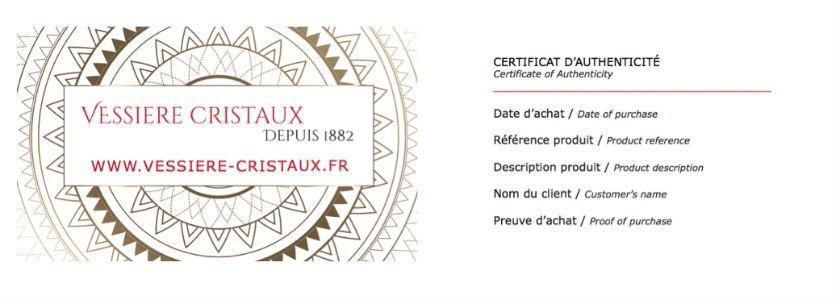 6 cut crystal shooters 2 Certificat-authenticit-Vessiere-cristaux