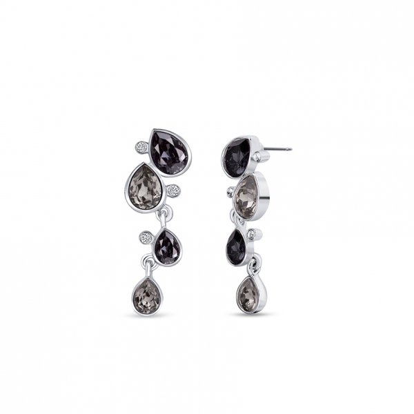 Boucles-oreilles-riviere-de-cristaux-gris-noir