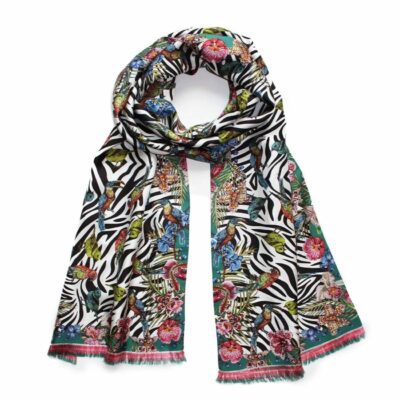 Echarp-Lalique-By-Ginny-Litscher-Dessin-Zebra-Noir-Rose