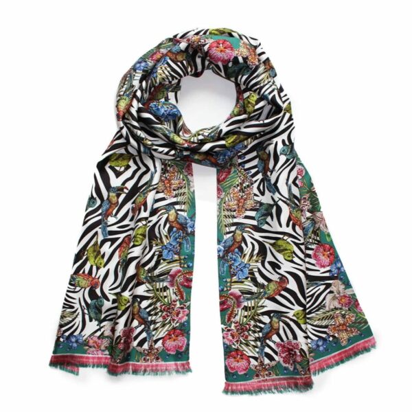 Echarp-Lalique-By-Ginny-Litscher-Dessin-Zebra-Noir-Rose