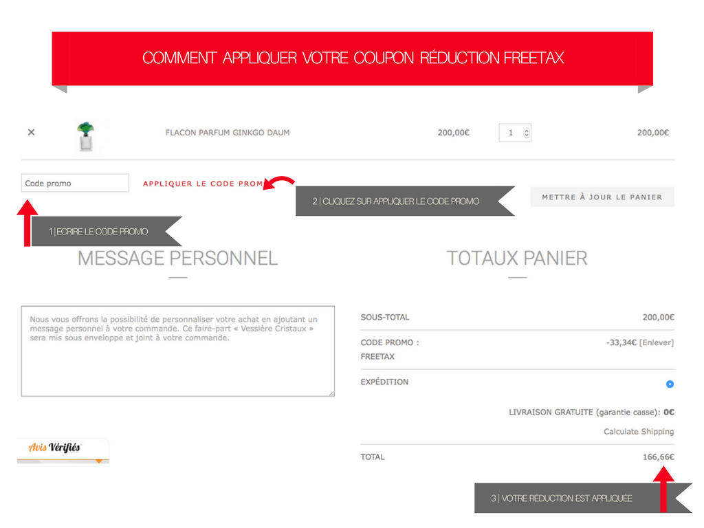 PAYEZ SANS TVA POUR UNE LIVRAISON HORS DE L'UNION EUROPÉENNE 2 FREETAX-VESSIERE