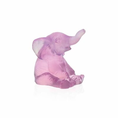 sculpture-mini-elepahnt-rose-cristal-daum