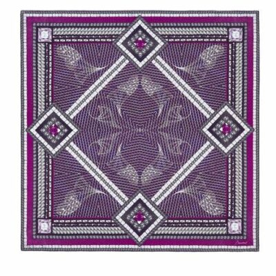 foulard-carre-baccarat-violet