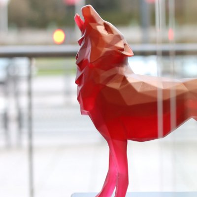 Sculpture-loup-Richard-Orlinski-Daum