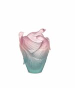 vase-rose-vert-oiseau-daum