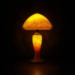 lampe-pate-de-verre-jaune