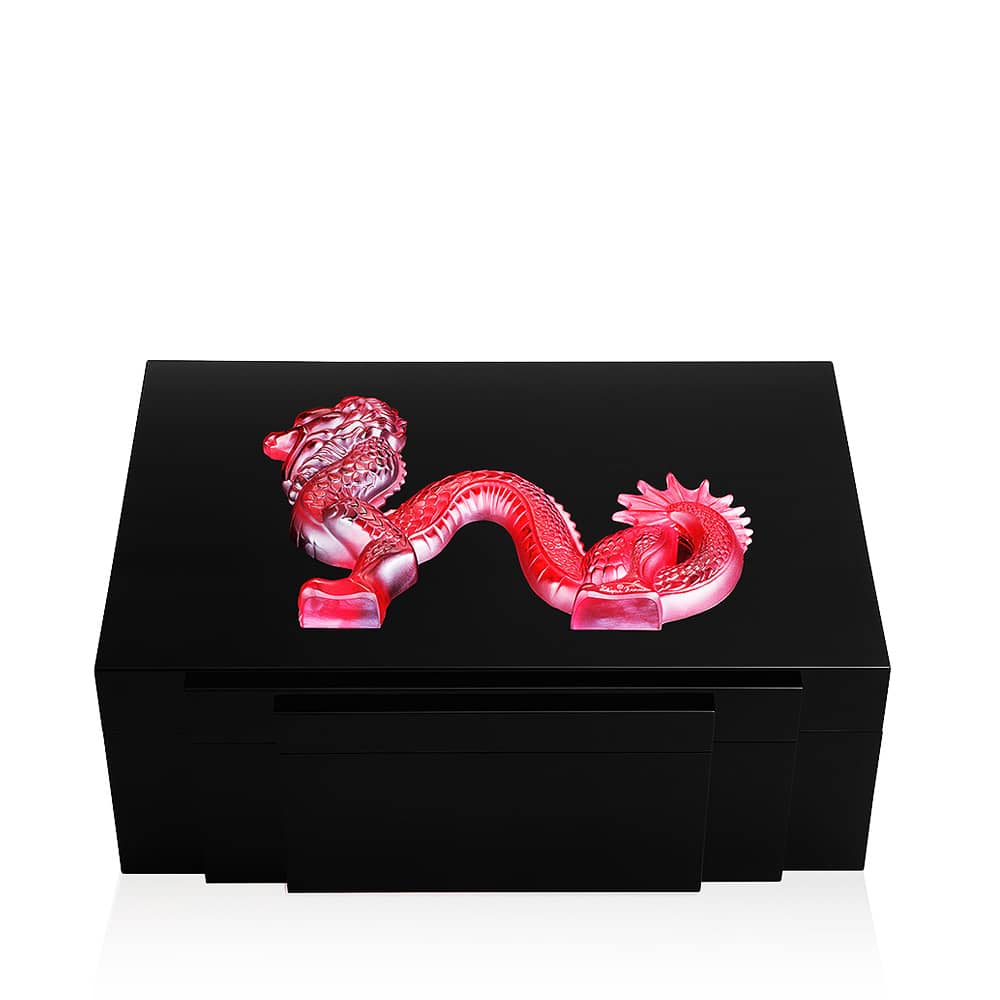Red dragon Jewellery BOX IN BLACK LACQUERED Lalique 1 dragon-jewellery-box-black-lacquered-lalique