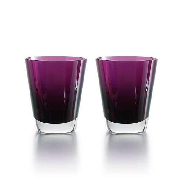 Gobelet violet mosaique Baccarat