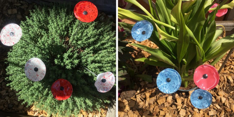 Fleur décorative intérieur extérieur 4 Fleur-cristal-verre-Jardin