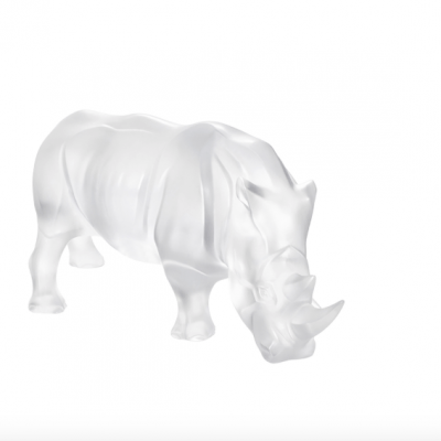 Rhinoceros sculpture lalique - Clear
