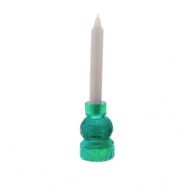 Bougeoir-vert-empreinte-Daum