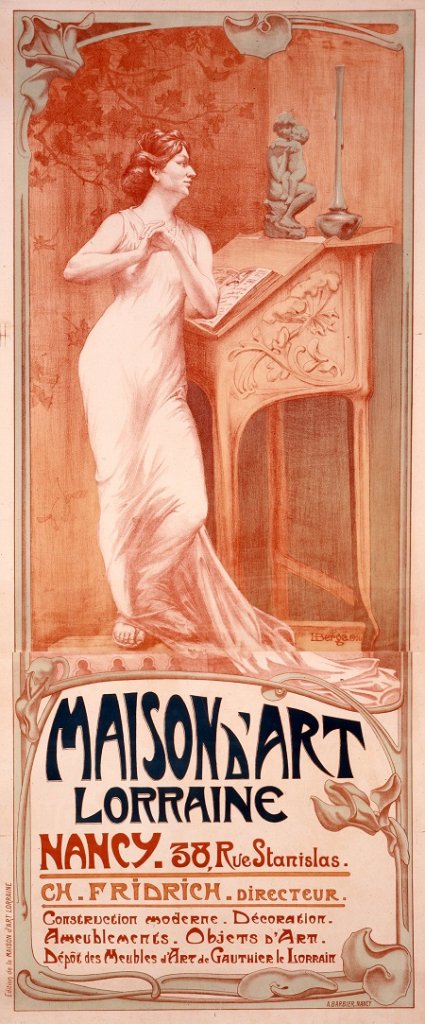 Henri Bergé Affiche pour la Maison dArt Lorraine c musée de lEcole de Nancy cliché Studio Image