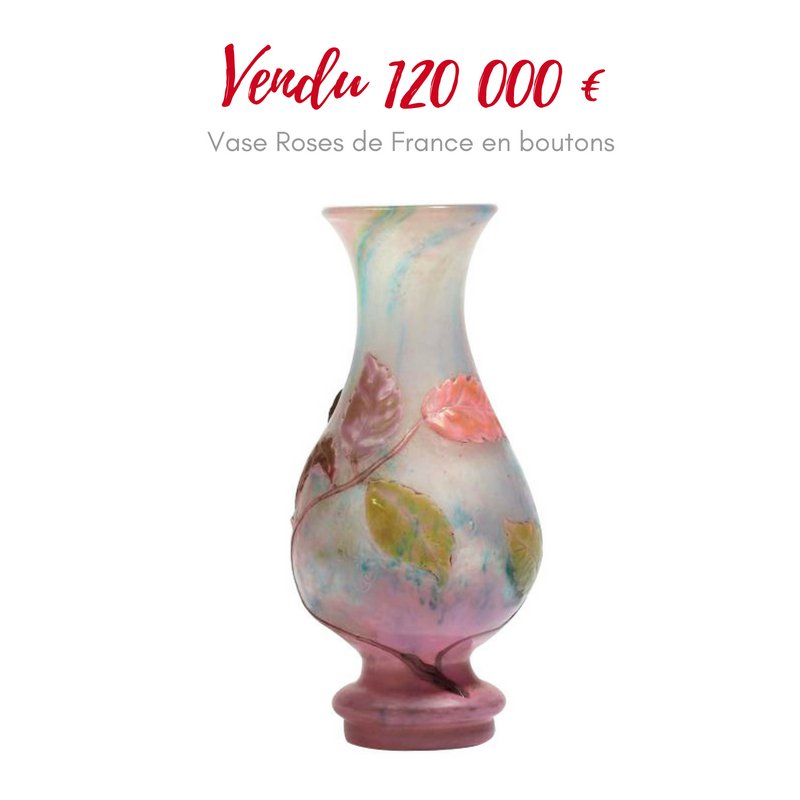 Vase-rose-de-france-Galle