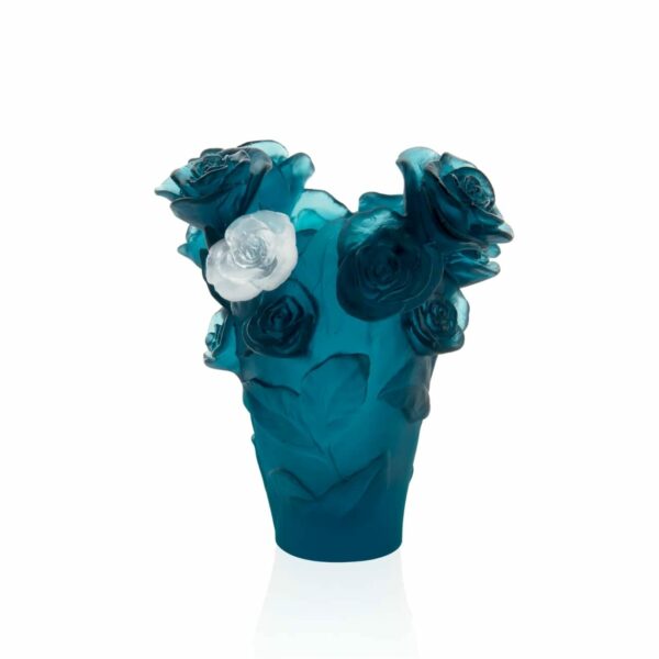 vase-rose-passion-bleu-fleur-blanche