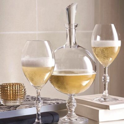 carafe pour champagne en cristal de baccarat