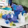 collection de coupe et vase Arum en pate de cristal Daum