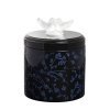 boite en laque noir et cristal fleur de cerisier Lalique