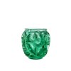 vase tourbillon petit modèle en cristal vert menthe Lalique