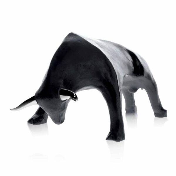 sculpture-taureau-cristal-noir-sevilla daum-