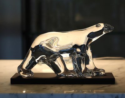 MARCEL WANDERS, SA VIE, SON HISTOIRE, SON ŒUVRE 12 ours de Francois pompon en cristal de Baccarat