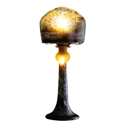 Lampe pâte de verre Tip Gallé