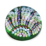 Sulfure presse-papier cristal millefiori