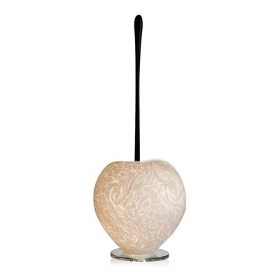 Lampe cerise blanc cristal de Lorraine