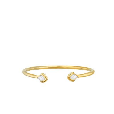 Bracelet jonc flexible paon lalique