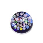 Sulfure presse-papier cristal millefiori