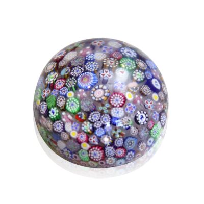 Sulfure presse-papier cristal millefiori