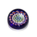 Sulfure presse-papier cristal millefiori