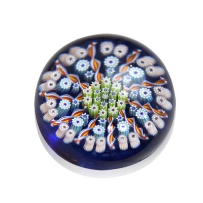 Sulfure presse-papier cristal millefiori