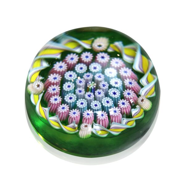 sulfure cristal millefiori vert vessiere cristaux