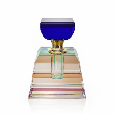 flacon-parfum-cristal-carre-bleu-cobalt