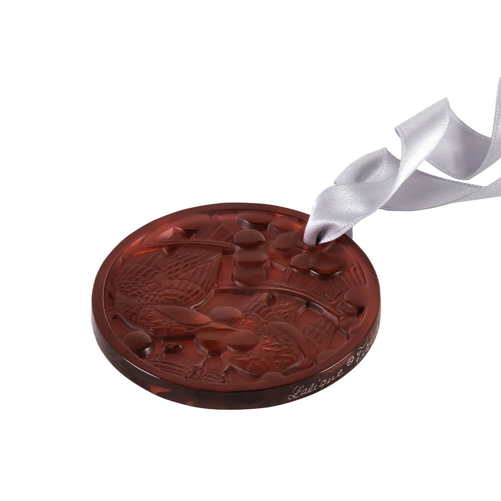 Ornement de noël 2021, merles et raisins lalique 1 ornement-cristal-rouge-merles-raisins-lalique