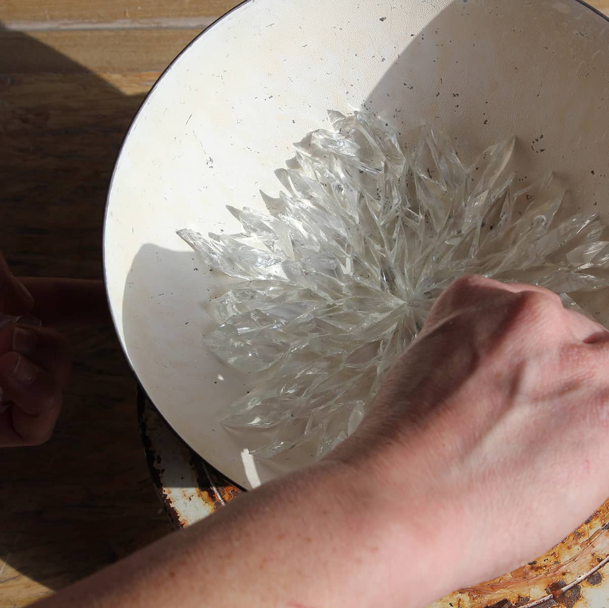 Coupe en verre par Aline Thibault (incolore) 4 artisan verrier-aline-thibault