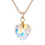 pendentig-coeur-cristal-chaine-dore