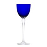 Verre-roemer-Amadeus-Saint-Louis-bleu-fonce