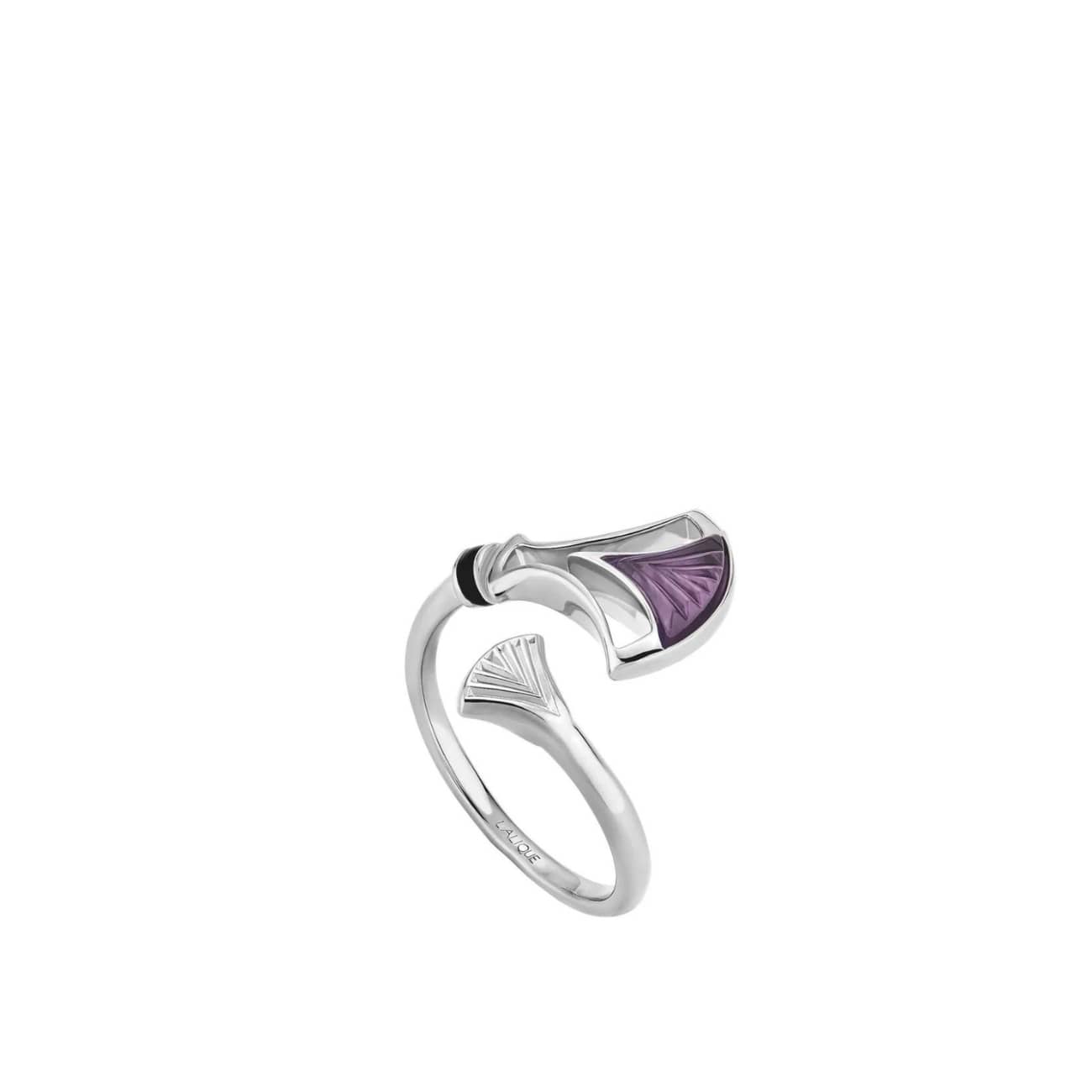 Larcade you&me ring Lalique 1 bague-duo-larcade-violet-lalique
