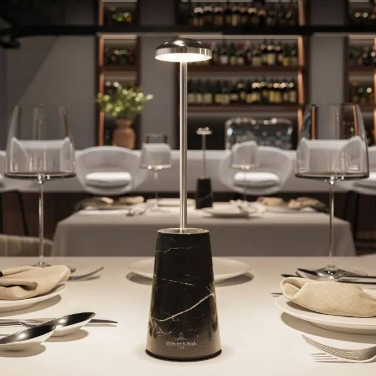 Lampe Siena marbre noir et chrome Villeroy & Boch 2 lampe-table-Villeroy-Boch