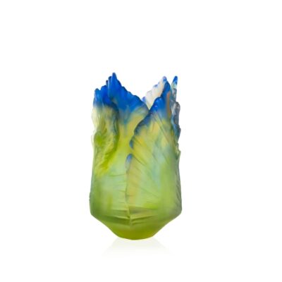 Vase fleur de paon exotique pm Daum