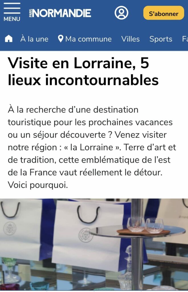 PARIS NORMANDIE VESSIERE CRISTAUX