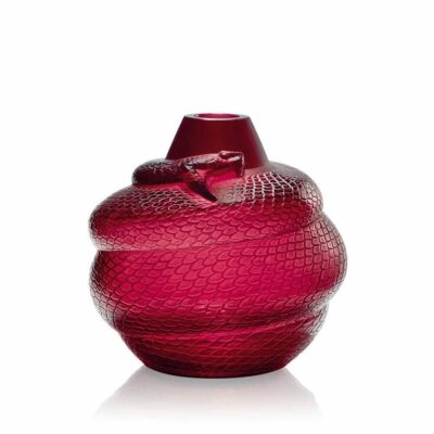vase-serpent-cristal-rouge-lalique