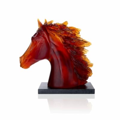 sculpture-tete-de-cheval-ambre-daum-france