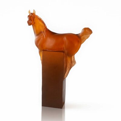 Sculpture cheval-AMBRE-GRIS-SUSAN-LEYLAND-NAHAR-Daum